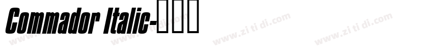 Commador Italic字体转换